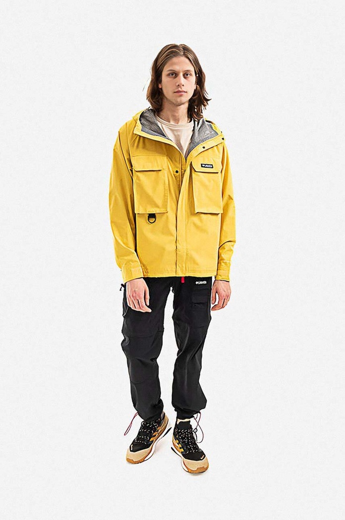 Columbia rain jacket Field Creek Fraser Shell 1989131742 yellow AA00