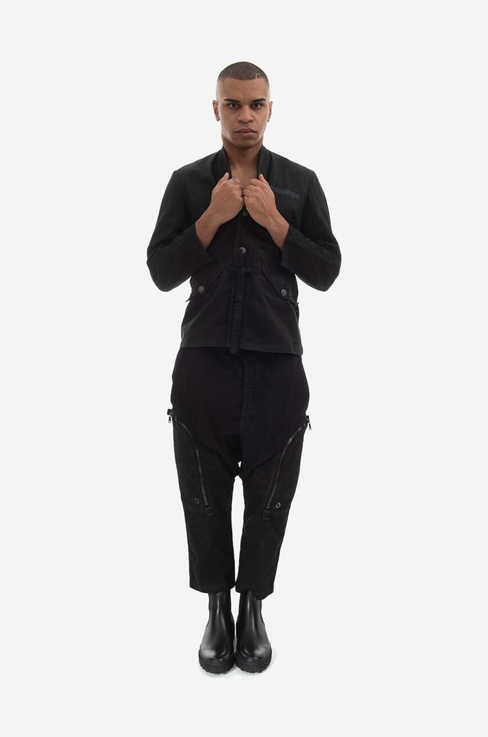 Bunda Maharishi Upcycled M59 Field Kimono Vintage 4096 BLACK 4096.BLACK černá AA00