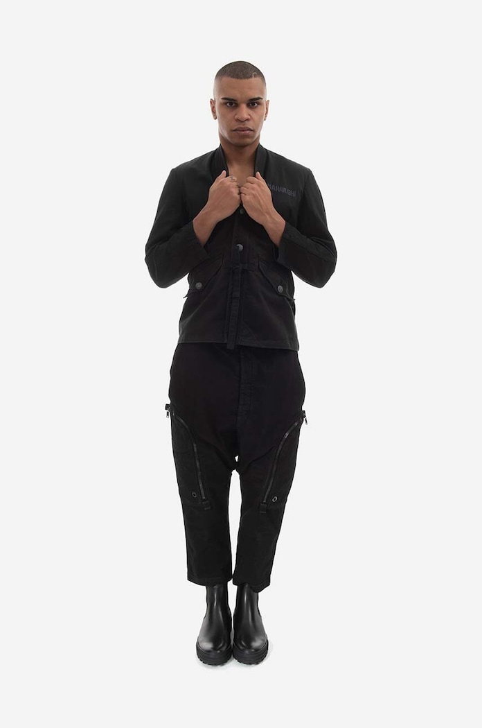 Bunda Maharishi Upcycled M59 Field Kimono Vintage 4096 BLACK 4096.BLACK černá AA00