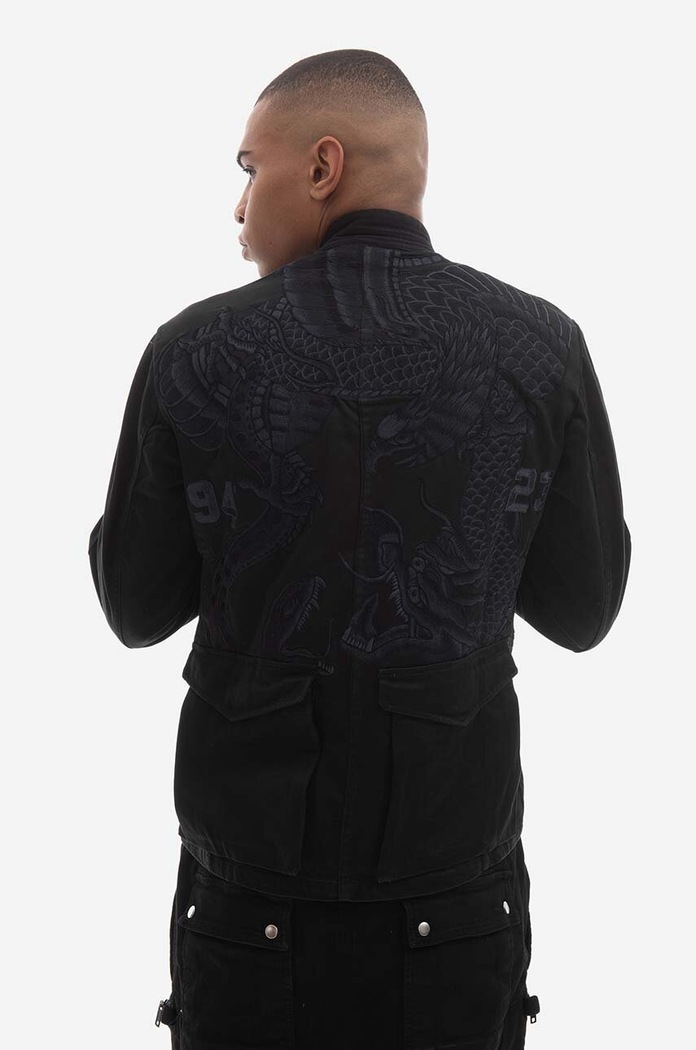 Oblečení Bunda Maharishi Upcycled M59 Field Kimono Vintage 4096 BLACK 4096.BLACK černá