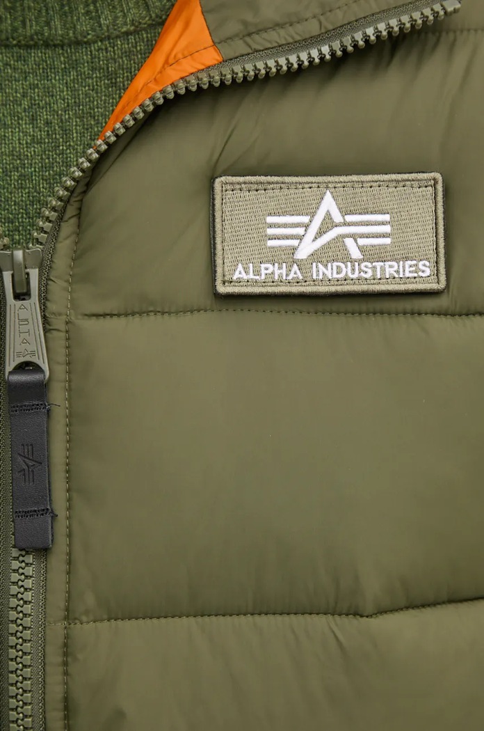 Jakna Alpha Industries Hooded Puffer Alpha FD 118113.257 zelena