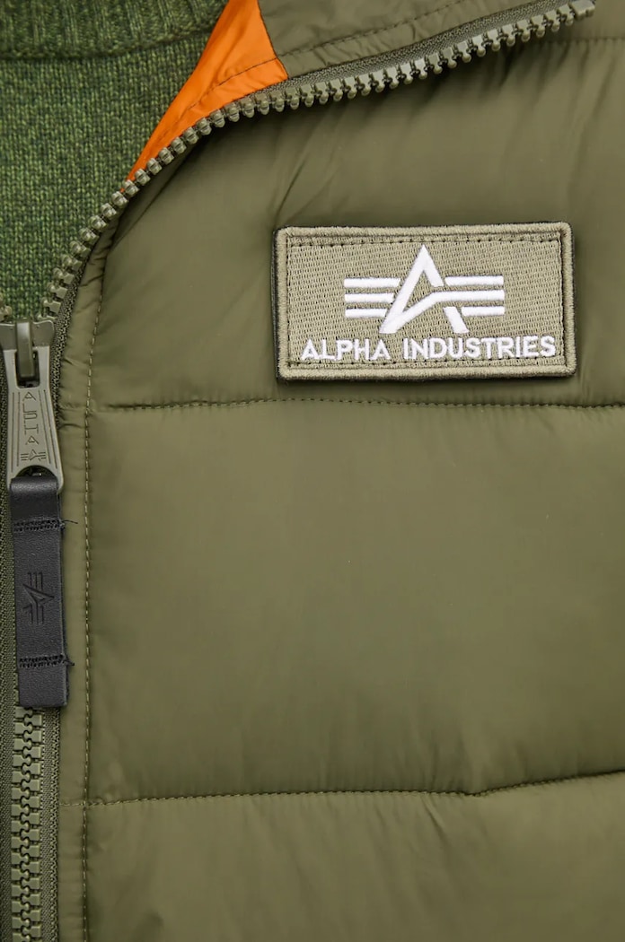 Jakna Alpha Industries Hooded Puffer Alpha FD 118113.257 zelena