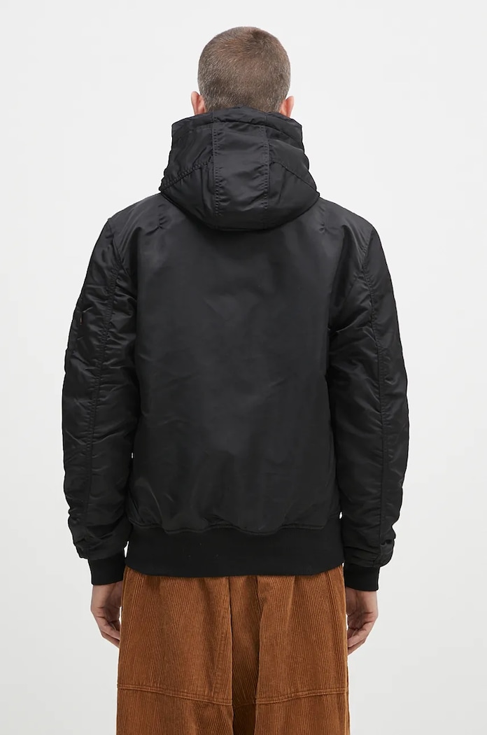 Alpha Industries jacket MA-1 Hooded 158104.03 black AW24