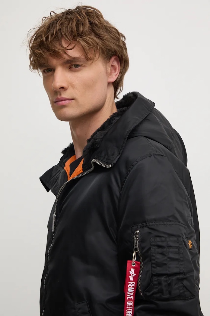 Alpha Industries rövid kabát MA-1 Hooded 15814 3 fekete 158104.03