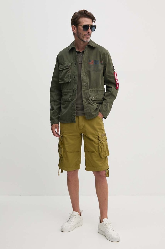 Bunda Alpha Industries Field Jacket LWC 136115 136 136115.136 zelená SS24