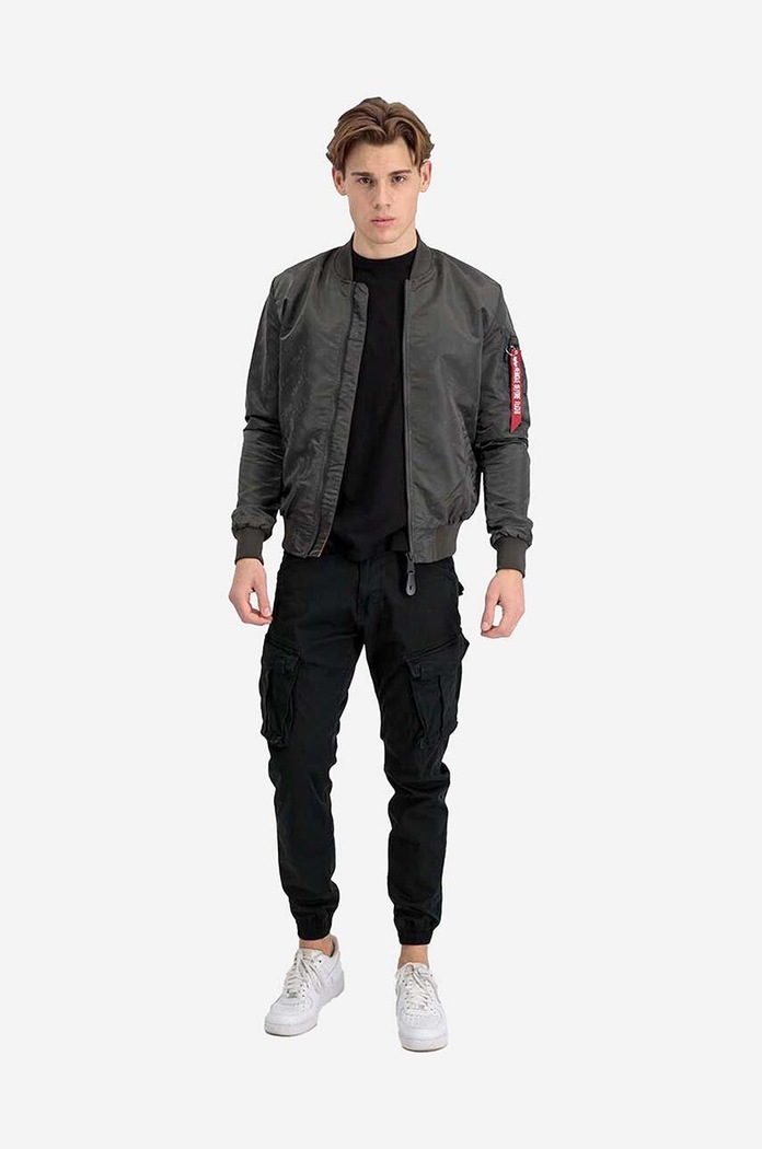 Alpha Industries geacă bomber cu două fețe MA-1 LW AOP Rainbow cu captuseala gri 106109.136
