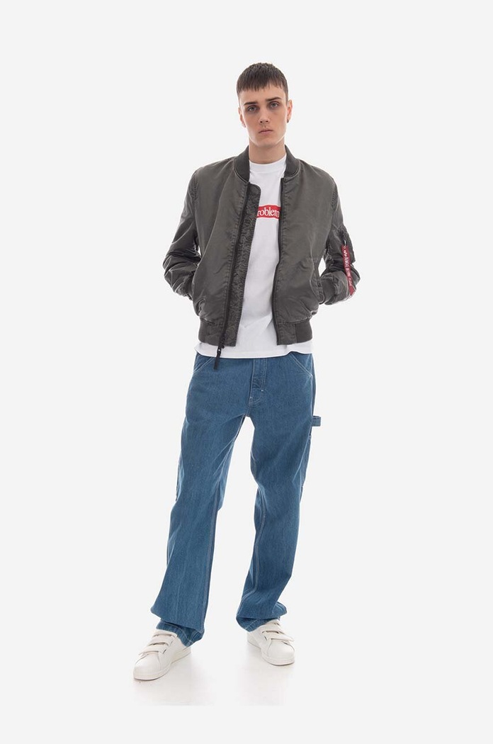 Oblečení Bomber bunda Alpha Industries MA-1 VF LW Battlewash 106110 89 106110.89 šedá