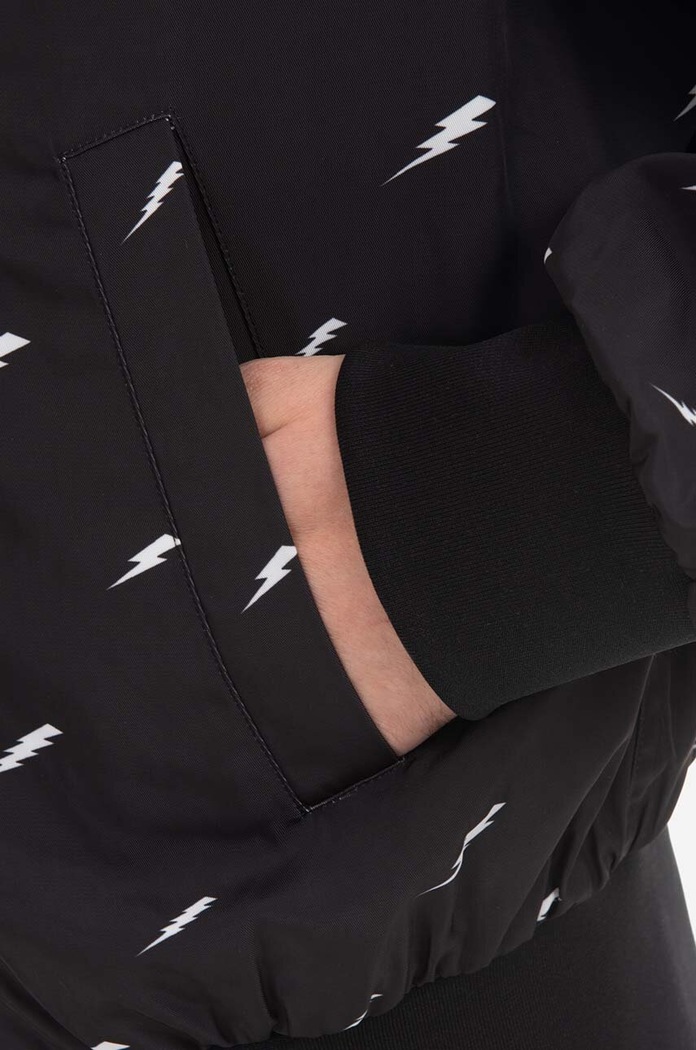 Oblečení Oboustranná bomber bunda Neil Barett Reversible Oversixed Bomb PBSP051R-U004C 1179 PBSP051R.U004C černá