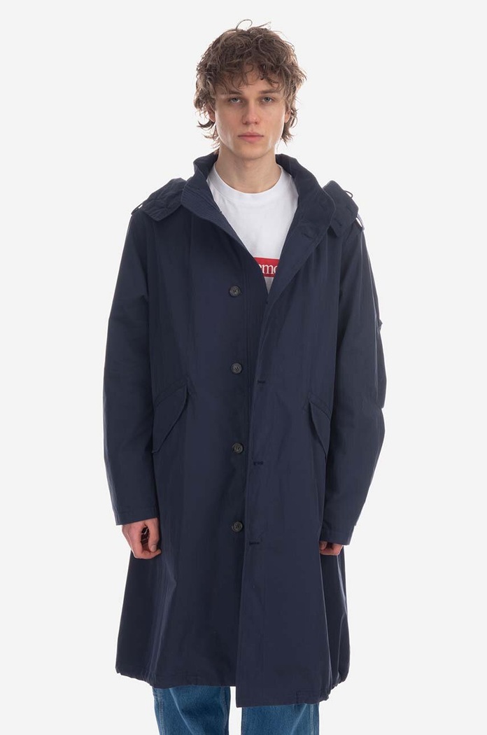 Bunda A.P.C. Parka Antonny oversize tmavomodrá COETZ.M30192
