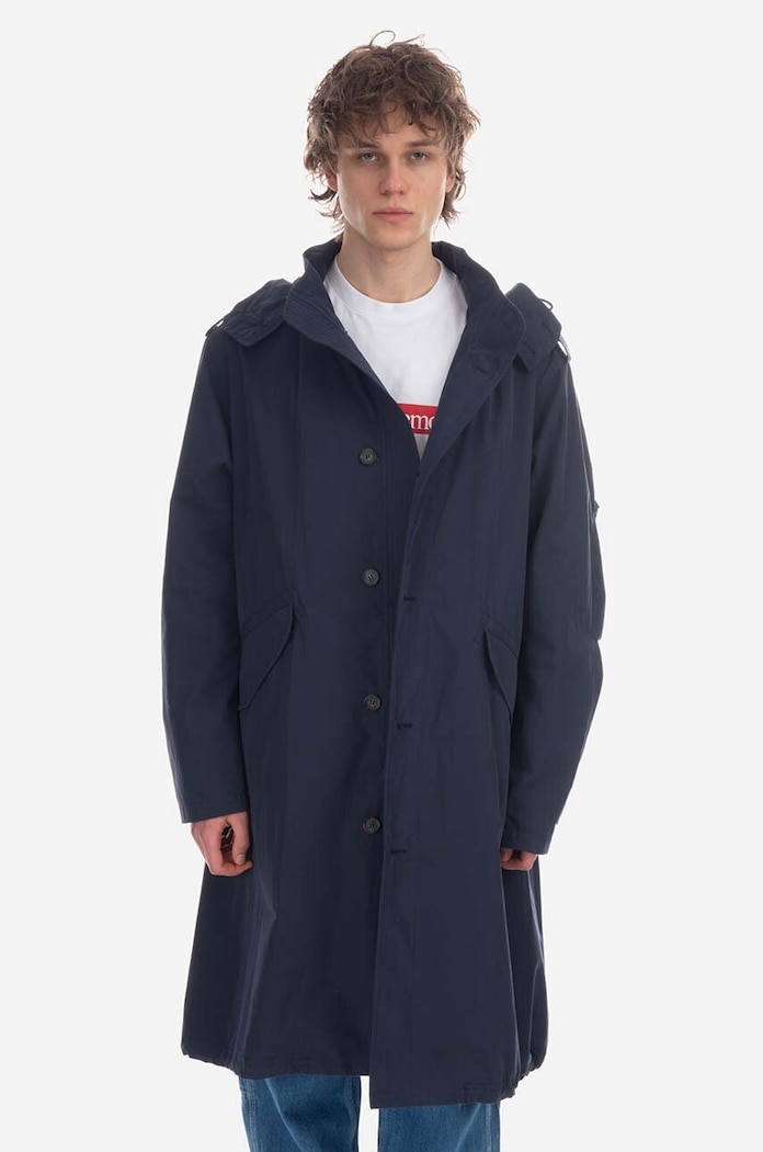 Bunda A.P.C. Parka Antonny oversize tmavomodrá COETZ.M30192