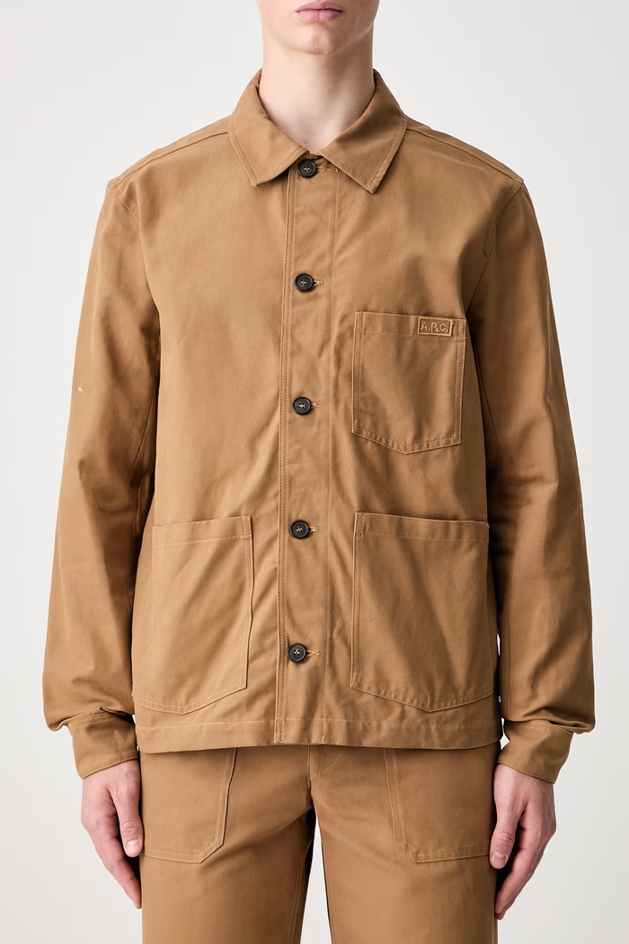 A.P.C. A.P.C. Veste Chico COGBJ-H02800 CARAMEL μπουφάν βαμβακερό Ανδρικό καφέ COGBJ.H02800