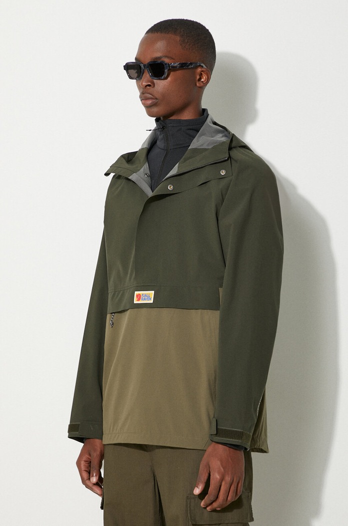 Fjallraven giacca impermeabile Vardag Hydratic Anorak verde F86688.662.625