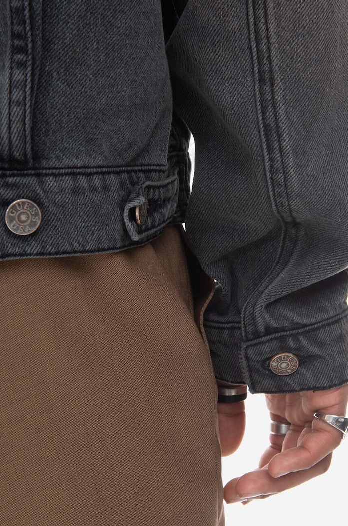 Guess geacă din denim M3GU97.D4XV0 negru