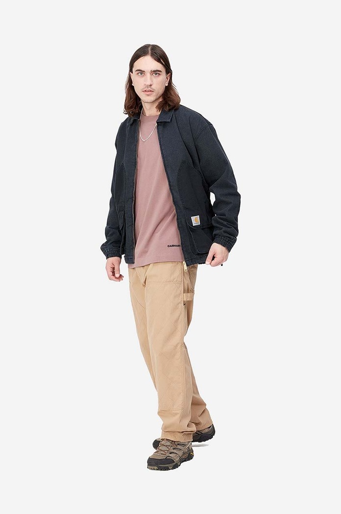Carhartt WIP kurtka jeansowa Alma bez kaptura czarny I031930
