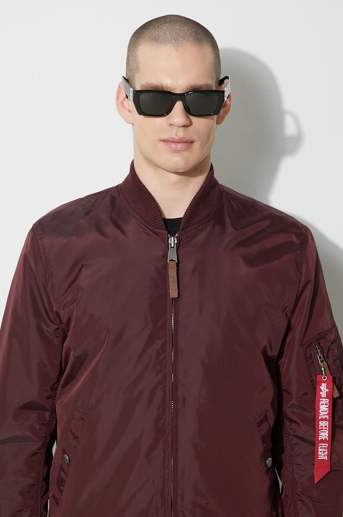 Alpha Industries bomber jacket 191103 maroon