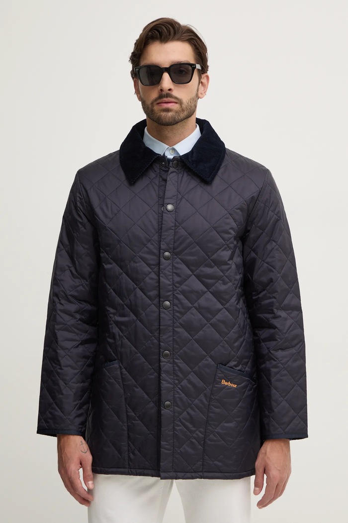 Μπουφάν Barbour le Quilt σκούρο μπλε MQU0001