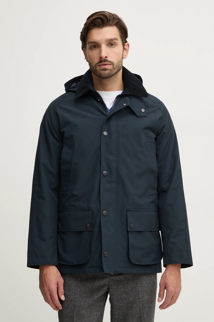 Barbour giacca Winter Ashby Jacket non isolato blu navy MWB1001