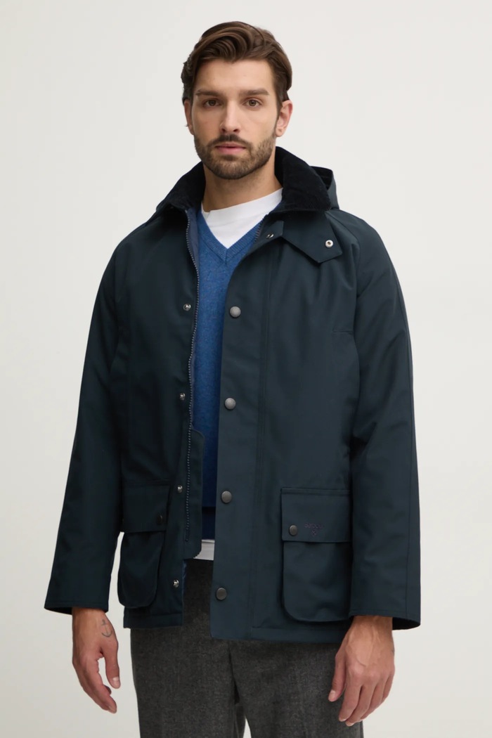 Barbour giacca Winter Ashby Jacket blu navy MWB1001