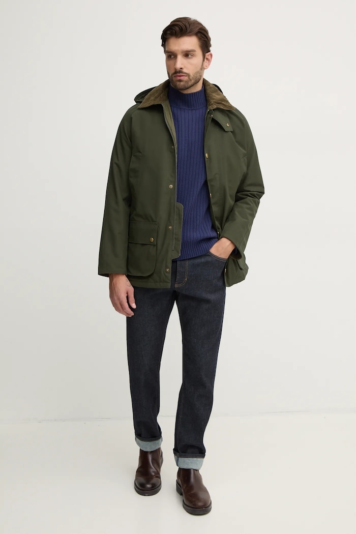 Barbour kurtka Winter Ashby Jacket MWB1001 zielony AA00
