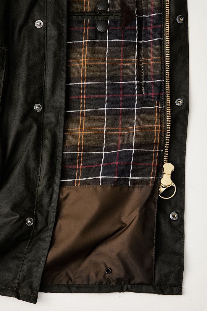 Barbour długa kurtka męska bawełniana MWX0008