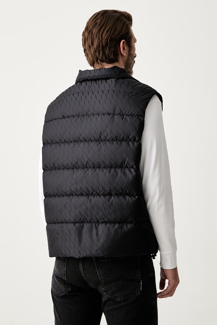 Odzież Armani Exchange bezrękawnik puchowy męski XM001581.AF16628.NOS granatowy