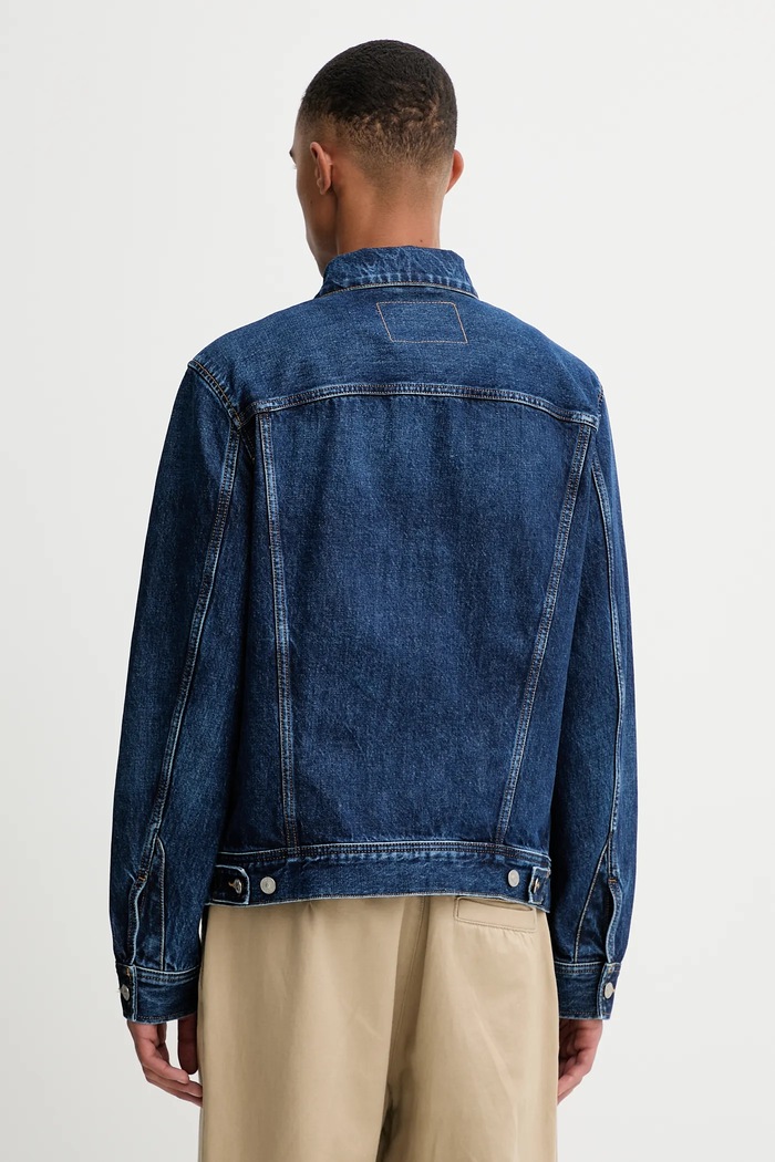 Oblečení Džínová bunda Diesel D-BARCY JACKET A03885.09I27 námořnická modř