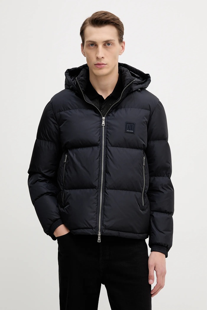 Armani Exchange geacă de puf cu captuseala bleumarin XM000348.AF12286