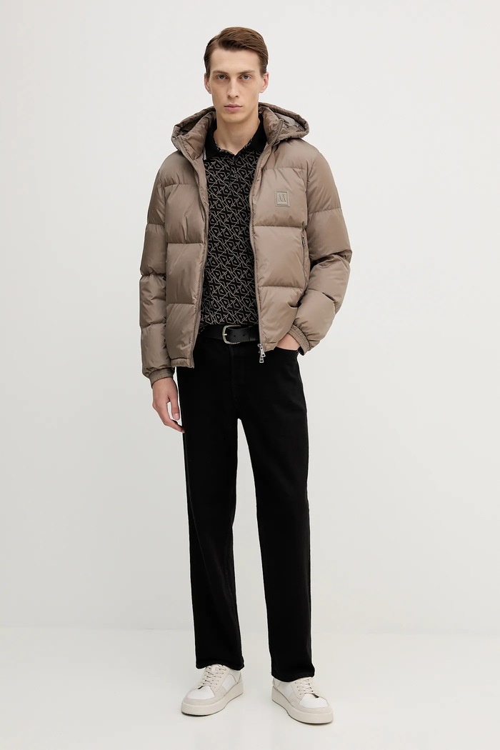 Péřová bunda Armani Exchange XM000348.AF12286 hnědá AA00