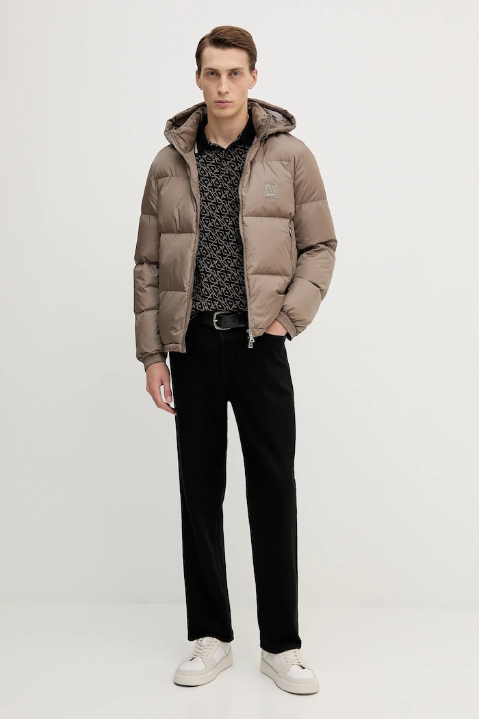 Armani Exchange geacă de puf XM000348.AF12286 maro AA00