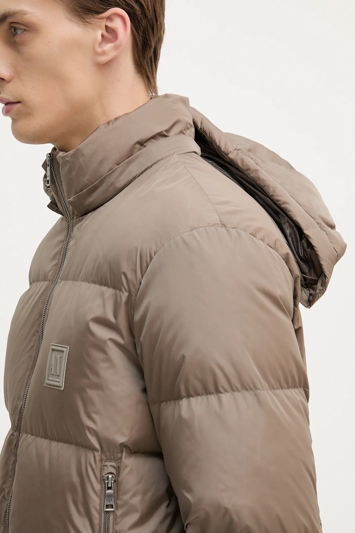 Péřová bunda Armani Exchange XM000348.AF12286 hnědá