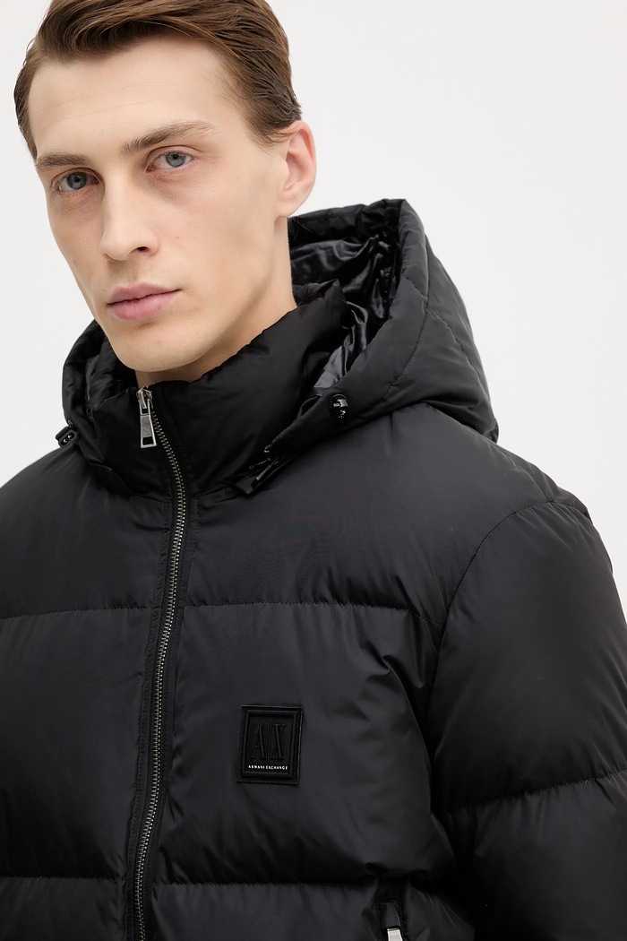 Péřová bunda Armani Exchange černá XM000348.AF12286