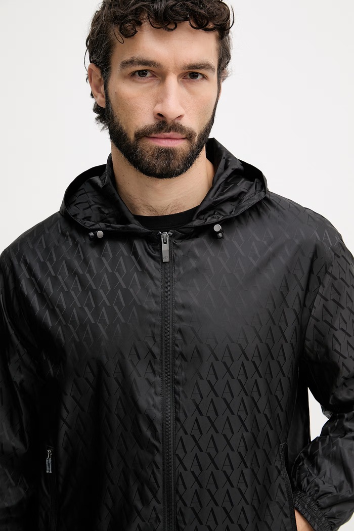 Armani Exchange prechodná bunda pánska čierna XM001582.AF16628.NOS