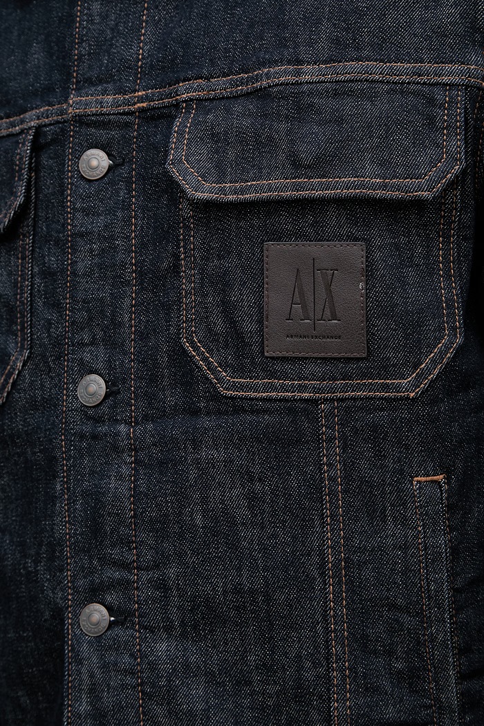 Armani Exchange jakna za muškarce traper XM000343.AF12284.NOS mornarsko plava