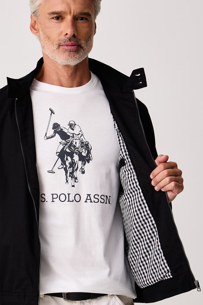 U.S. Polo Assn. Kurtka przejściowa męska bawełniana Harrington MUP3260