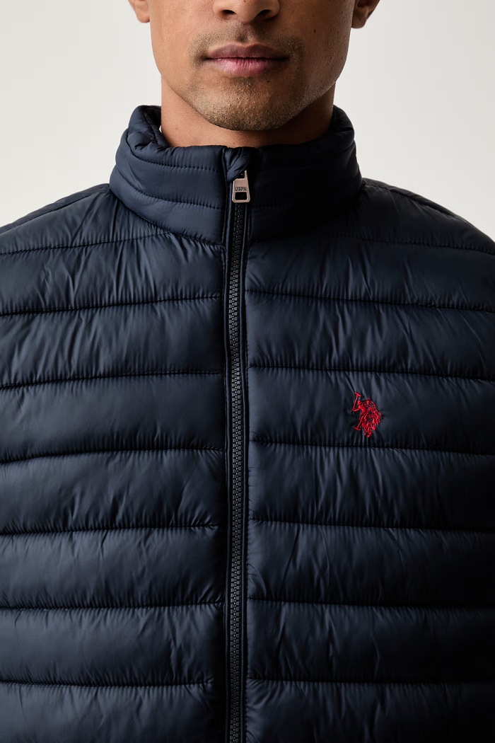 U.S. Polo Assn. bezrękawnik męski Bound Quilted Gilet granatowy MUP3267