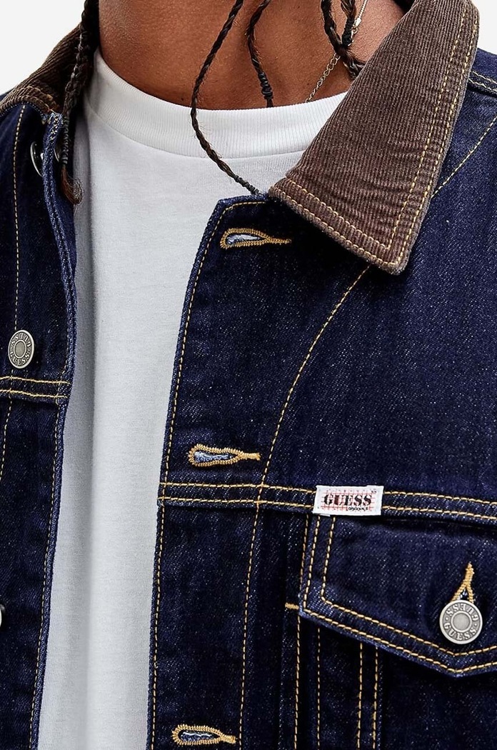 Guess Originals kurtka jeansowa bawełniana Deer Denim M2BG71.D4DP2