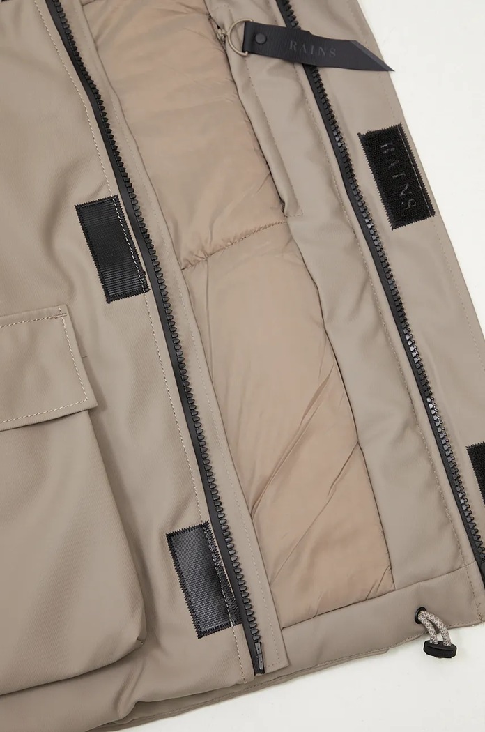 Jakna Rains Glacial Jacket Rains smeđa 1527.TAUPE