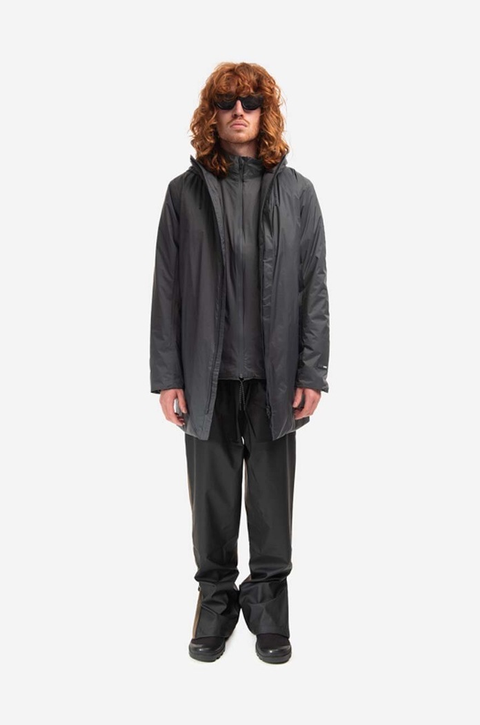 Bunda Rains Padded Nylon Coat 15480 SLATE 15480.SLATE