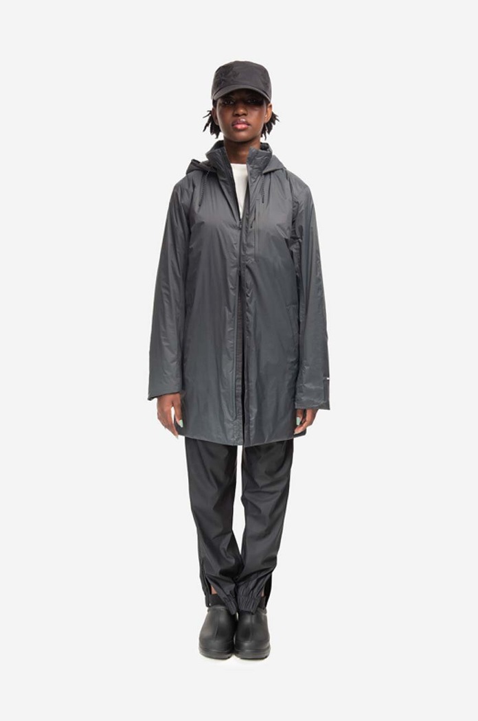 Bunda Rains Padded Nylon Coat 15480 SLATE 15480.SLATE šedá AA00