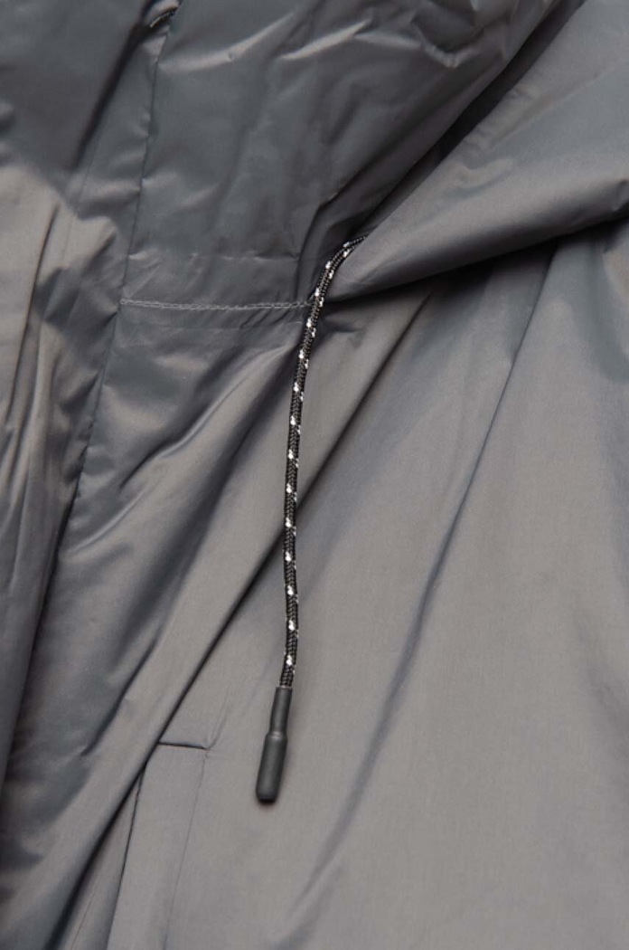 Bunda Rains Padded Nylon Coat 15480 SLATE 15480.SLATE šedá