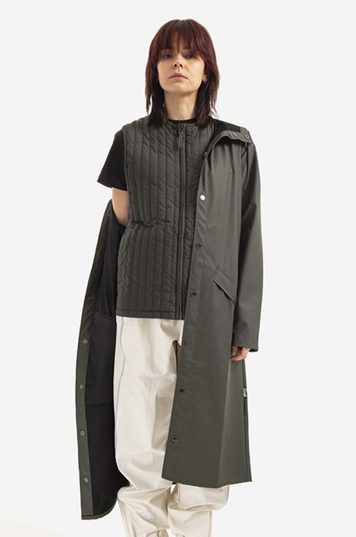 Nepremokavá bunda Rains Longer Jacket 18360.GREEN