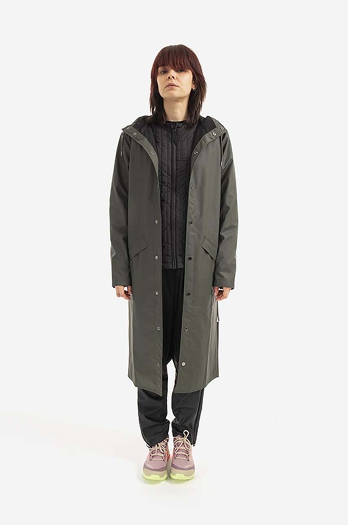 Oblečenie Nepremokavá bunda Rains Longer Jacket 18360.GREEN zelená
