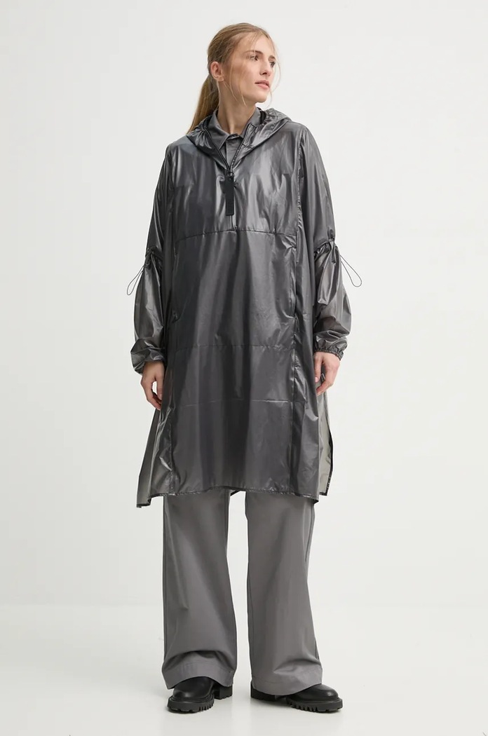 Nepromokavá bunda Rains Long Ultralight 18770 BLACK 18770.BLACK černá AA00