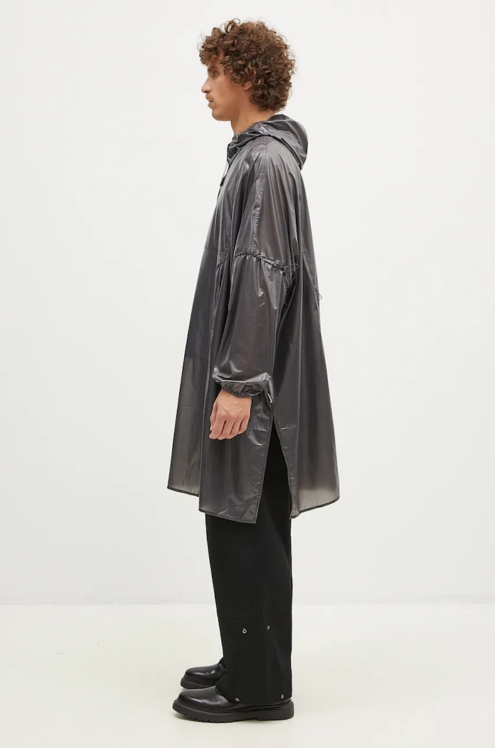 Kišna jakna Rains Long Ultralight 18770 BLACK 18770.BLACK crna AA00