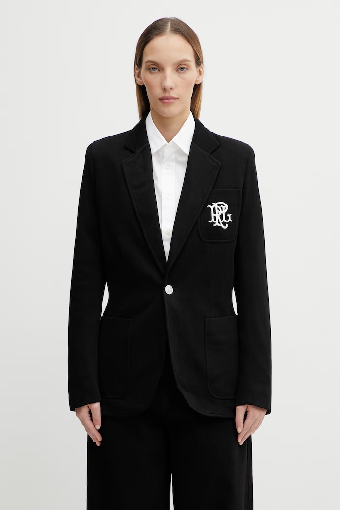 Polo Ralph Lauren giacca monopetto nero 211795348001
