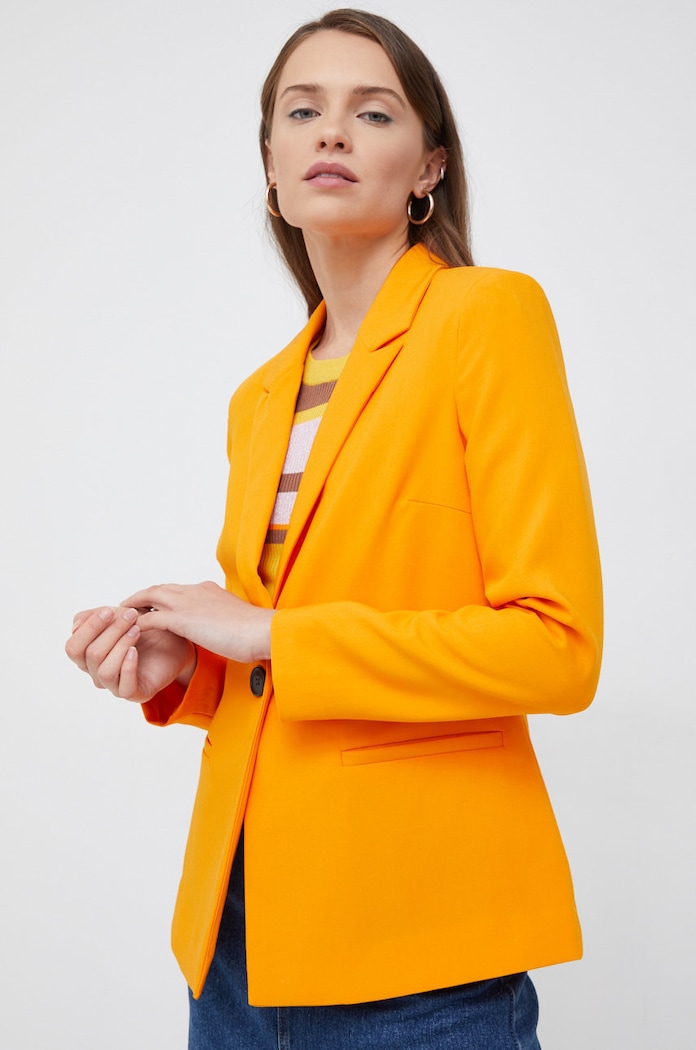 Vero Moda Marynarka pomarańczowy 10269953.OrangePepp