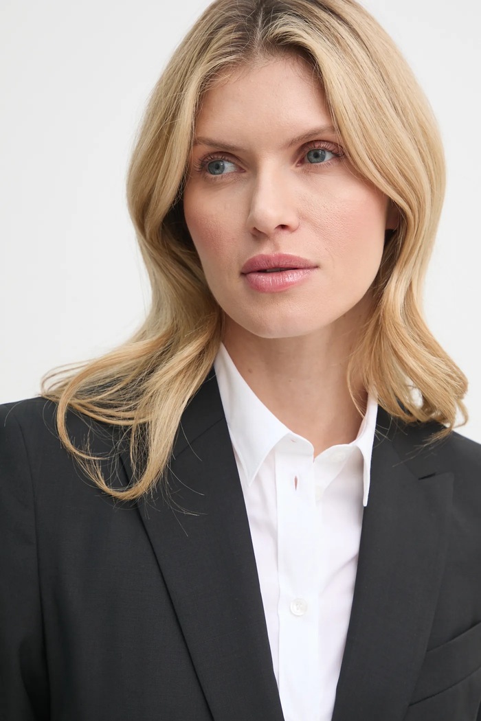 Vlněné sako Filippa K černá 29107.FK