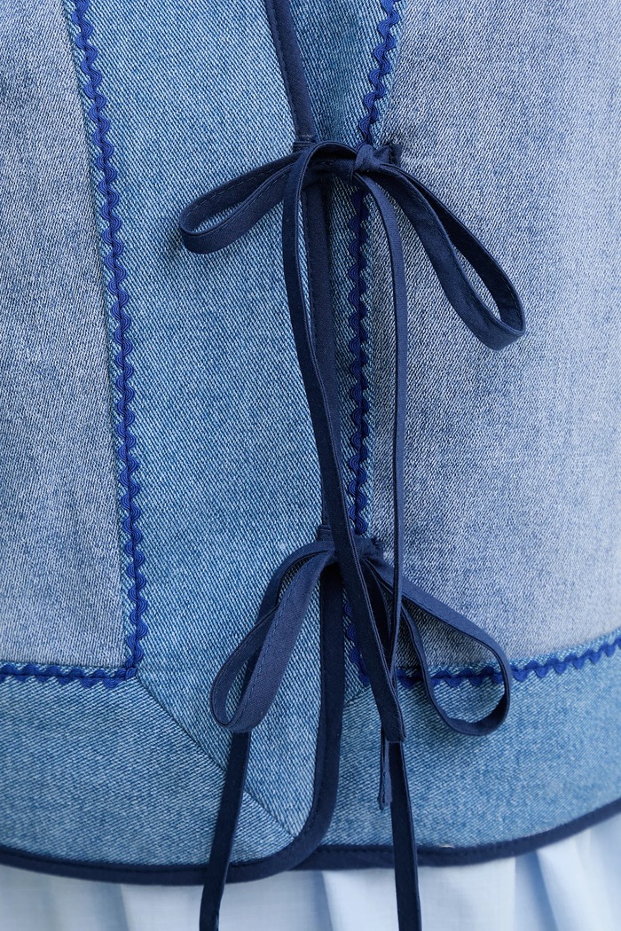 Γιλέκο Renewed creative upcycling kamizelka.letnia μπλε