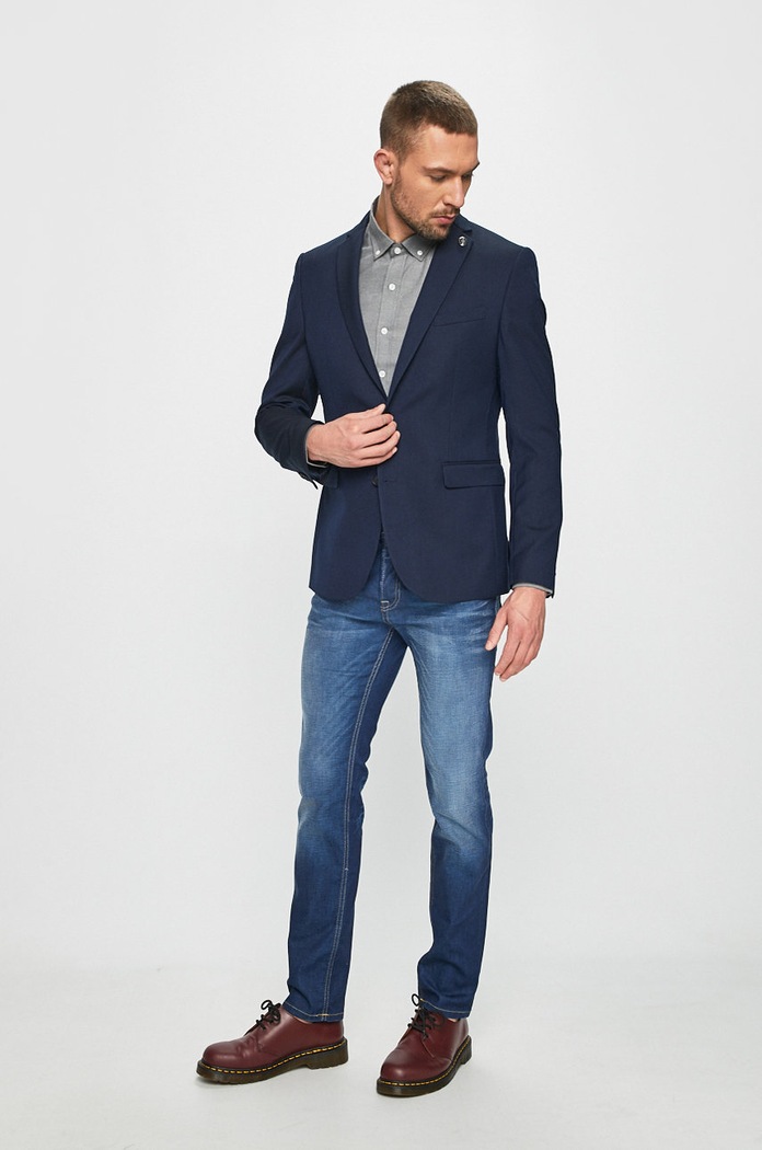 Oblečenie s.Oliver Black Label Sako 02.899.54.4492 tmavomodrá