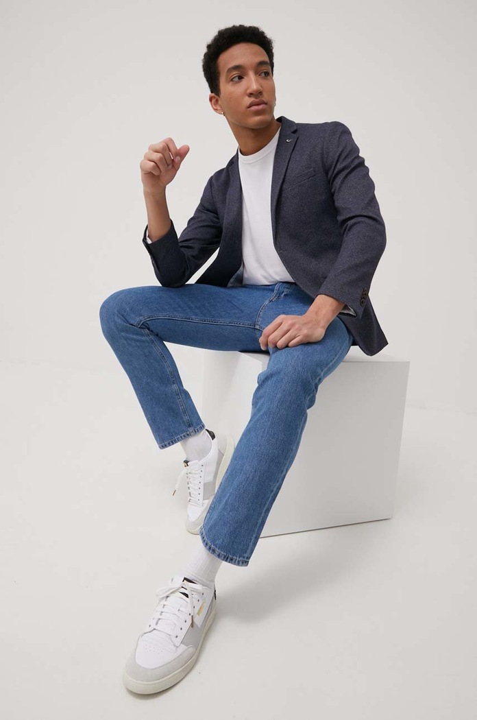 Oblečení Premium by Jack&Jones Sako Premium by Jack&Jones 12195189.DarkNavy námořnická modř